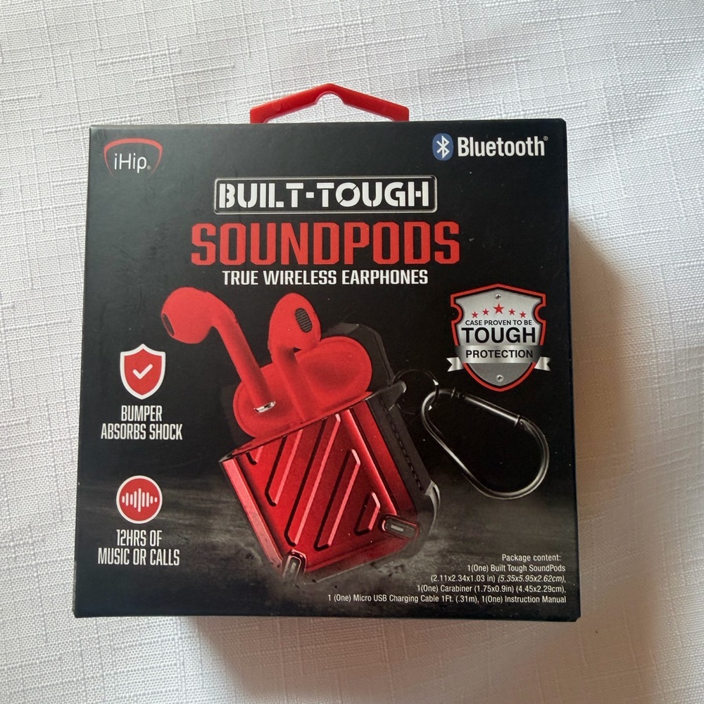iHip Red Soundpods with Bluetooth